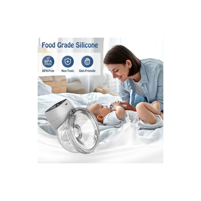 Extractor de leche portátil doble de bajo ruido, sin dolor,