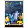 MyPuzzle Miami, FL: South Beach (Mod Design), Vintage-Poster – Premium