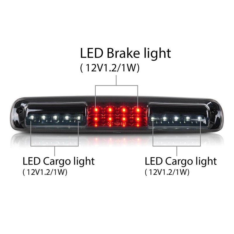 G-PLUS Third 3rd Led Brake Light Rear Cargo Lamp Compatible