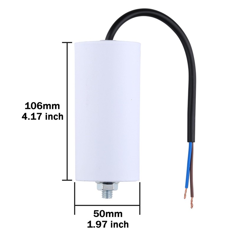 VEXUNGA 40uF 450V Starting Capacitor CBB60 Capacitor 40µF 450 Volt