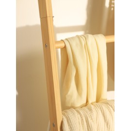 Taozun Minimalist Wood Blanket ladder - Boho Style Wall-leaning Display Towel Rack for Throw Quilt, Standing Ladder Shelf, Blanket Storage for Living Room, Bathroom