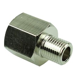 HongBoW Hardware 2 Pcs Metric To NPT Adapter Pipe 1/4" NPT Female to M10 M10X1 Male Metric Adapter Brass Fitting Fuel Air