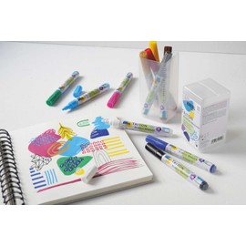KREUL 17860 Triton Acrylic Marker Edge Powerpack, 11 Acrylic Paint Pens, Water-Based, High Colour Intensity, for Canvas, Paper, Cardboard, Wood and Much More