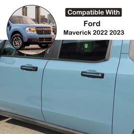 Aunginsy Exterior Door Handle Trim Cover Compatible with Ford Maverick 2022-2025 Ford Bronco Sport 2021-2025 Car Outside Door Handles Cover Scratches Protector Decorative Sticker ABS Accessories