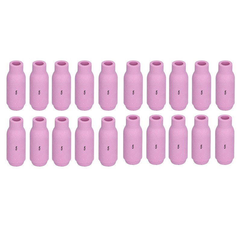 20Pcs TIG Alumina Nozzles Ceramic Cup Gas Lens Shield Consumables