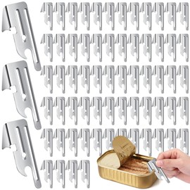 Gisafai 200 Pcs P-38 and P-51 Military Style Can Openers Manual Camping Can Opener Stainless Steel Survival Army Backpack for Kitchen Travel Camping Survival