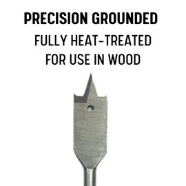 Drill America 6 Piece Spade/Paddle Drill Bit Set for Wood, 6" Long