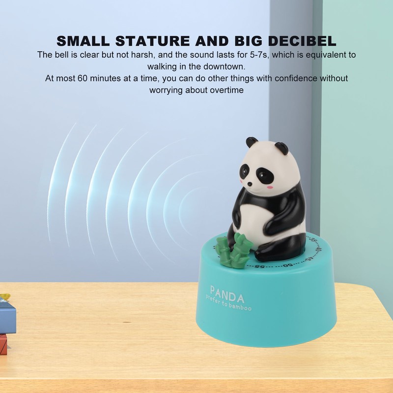 Mechanical Kitchen Timer Cute Animal Shape Magnetic Base Loud Alarm