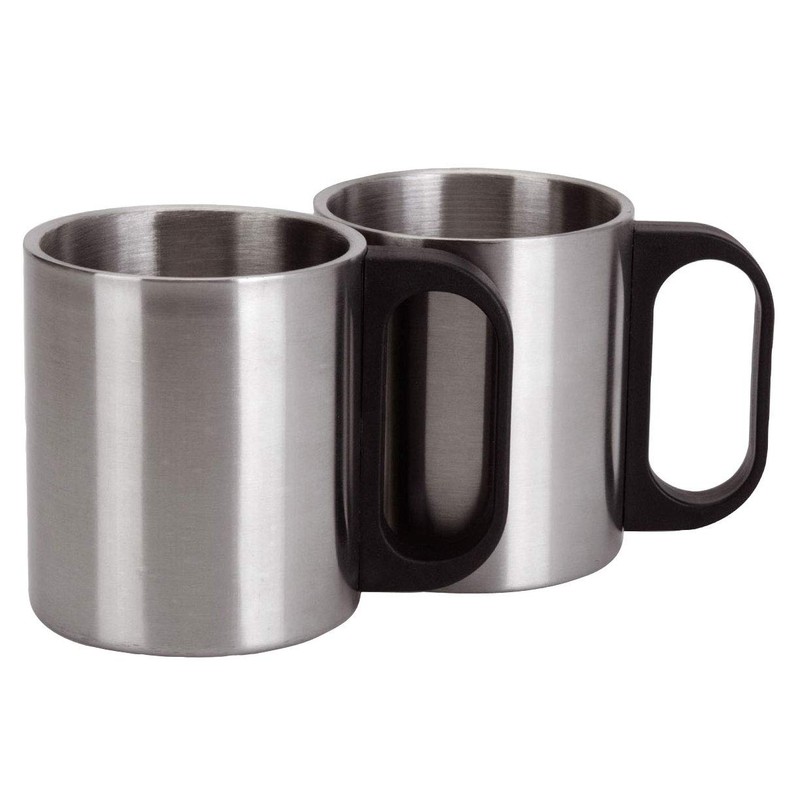 MIJOMA Insulated Jug 1 Litre with 2 Cups - Stainless
