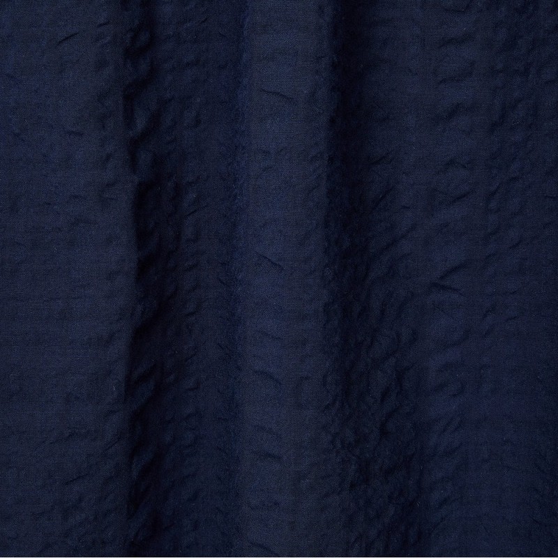 JAJU/자주 Women's Soft Seersucker Sleeveless Pajama Shirt_Navy
