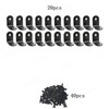 L-Shaped Corner Brackets for Wood Furniture – Black Stainless Steel