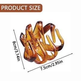 4Pcs Durable Plastic Octopus Hair Claws Hard Large Hair Claw Clips Thick Hair Non-slip Octopus Hair Grip Barrettes Headpieces Spider Hair Claw for Ladies Women