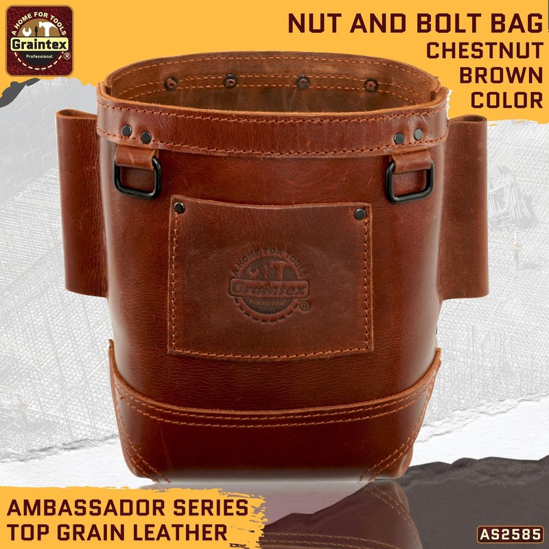 Graintex Nut & Bolt Bag Ambassador Series, Chestnut Brown Color