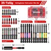 GEINXURN 35-Piece Impact Resistant Screwdriver Bit Set, S2 Steel Magnetic