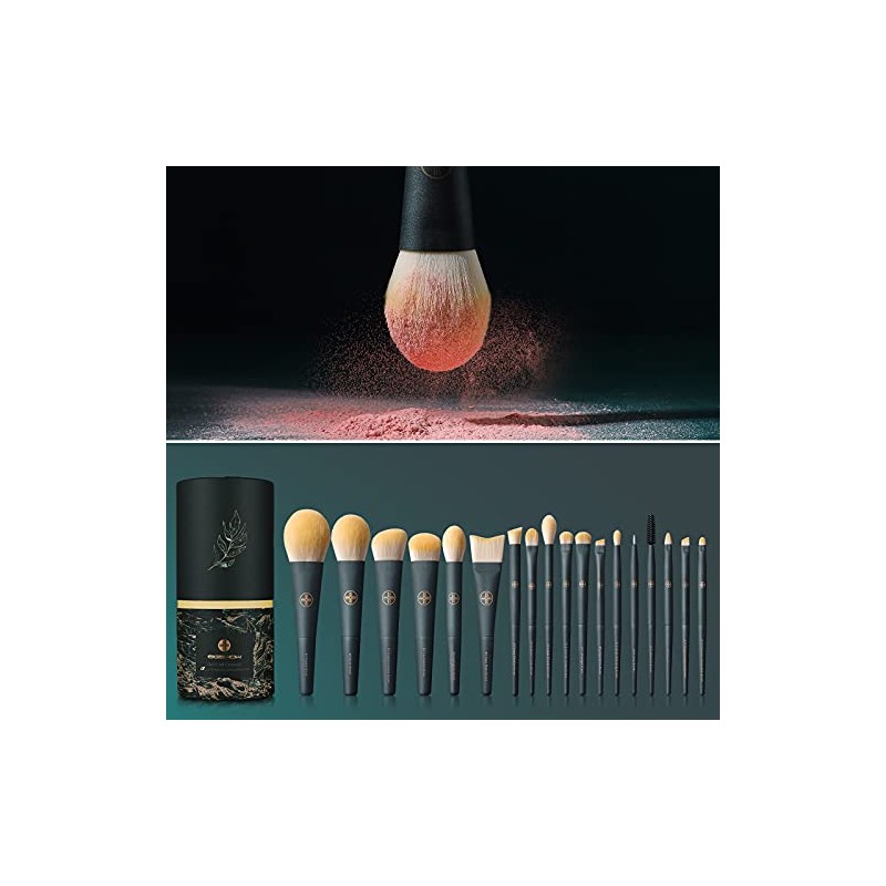 EIGSHOW Juego de brochas de maquillaje profesional de 18 piezas