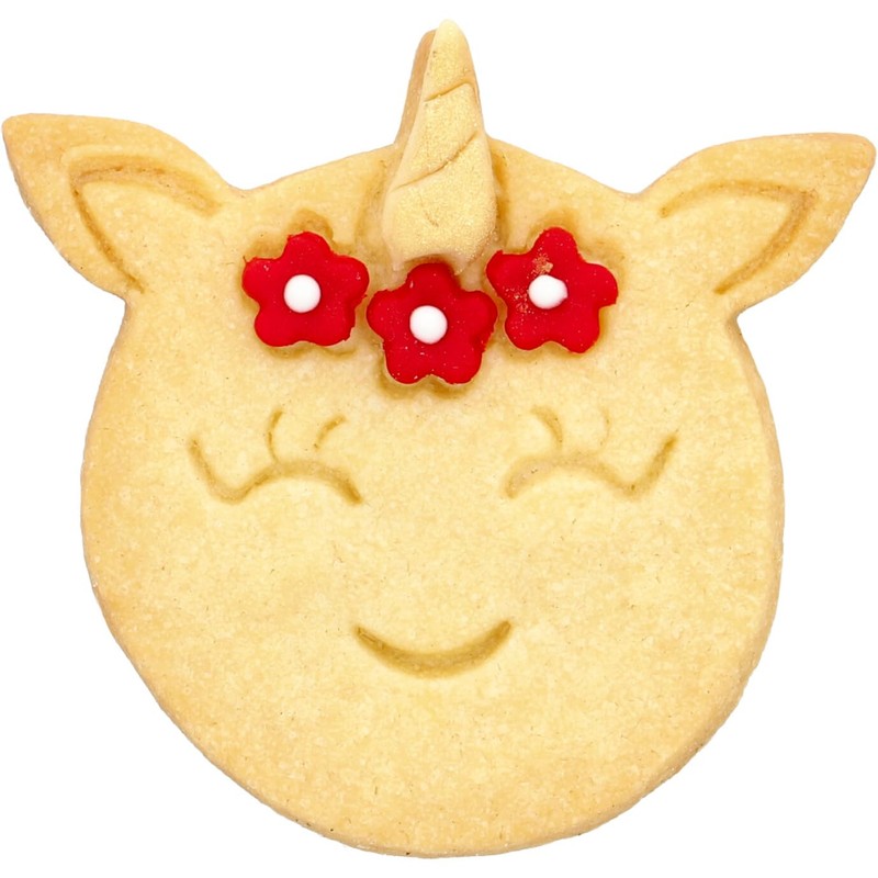 RBV Birkmann, Unicorn Cookie Cutter, Stainless Steel, 2.5 x 7.5