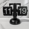 Rolling Alarm Clock Auto Flip Digital Clock Home Decors Retro