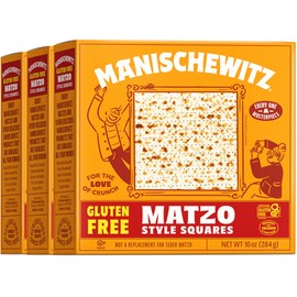 Manischewitz Manischewitz All Natural Gluten-Free Matzo Style Squares, 10 Ounce 3 Pack