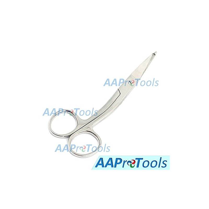 AAProTools Knowles Bandage Scissors, Angled Shank, 5.5" German Grade