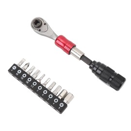 Ratchet Socket Wrench Set, Hex Wrenches, Star Sockets, Detachable Structure, Efficient Rotate Design, Metal Base Storage, Non-Slip Handle, Aluminum Alloy, Stainless Steel, Works