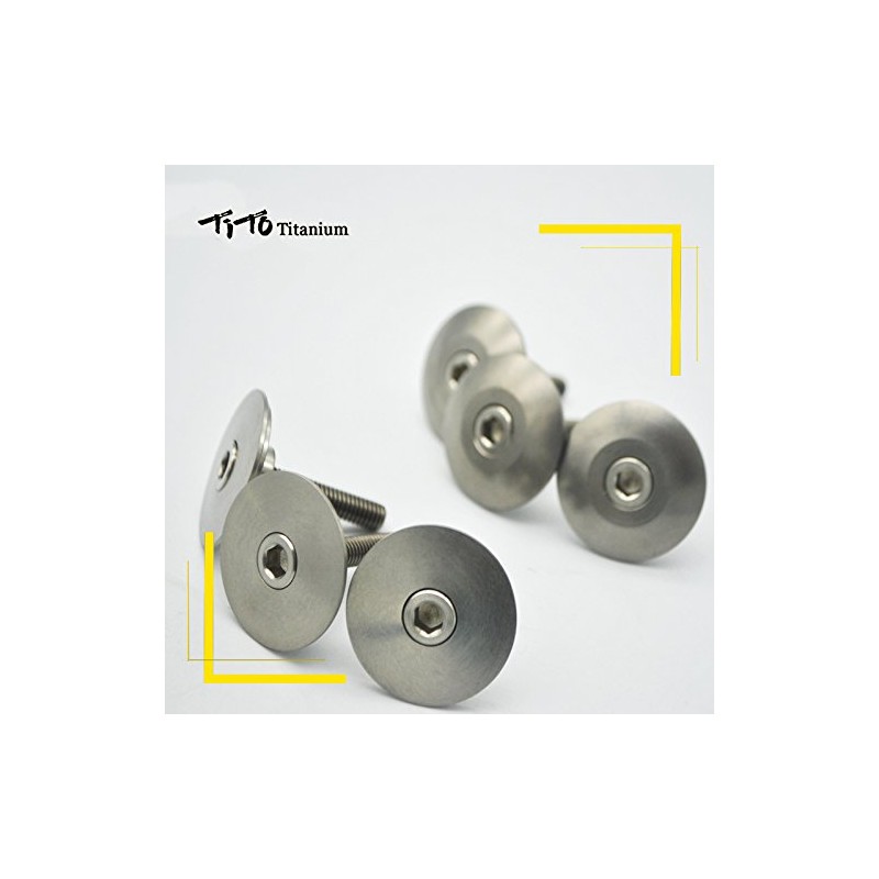 TiTo Titanium Mountain Bike Headset Caps Bicycle Parts Titanium CNC