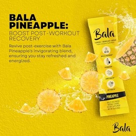 BALA- Paquete de mezcla de bebida de cúrcuma de hidratación  Polvo de electrolitos sin azúcar, recuperación muscular, suppo inmune