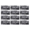 12pcs Tile Wall Sticker Thickened PVC Self Adhesive Waterproof Retro