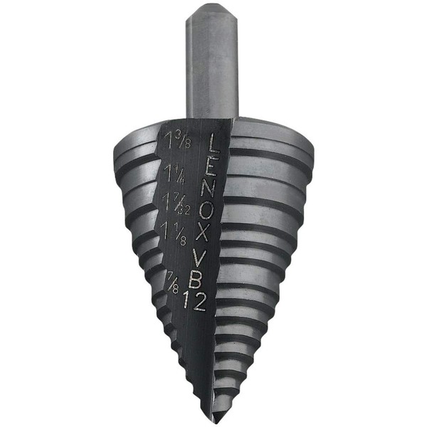 LENOX Step Drill Bit, 7/8-Inch to 1-3/8-Inch with 3/8-Inch Shank (30912VB12)