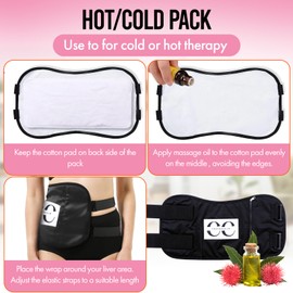 CastorCalm Our revitalizing Castor Oil Pack Wrap, a Natural and Effective Solution for Liver Detox, Stretch Marks, Nourishing Your Skin and Promoting Overall Well-Being