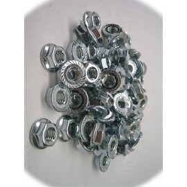 (Qty 350pcs) 5/16-18 Serrated Hex Flange Nuts Flange Locknuts or Spin/wiz Nuts Zinc Hardware Fastener Kit Set RV7055S