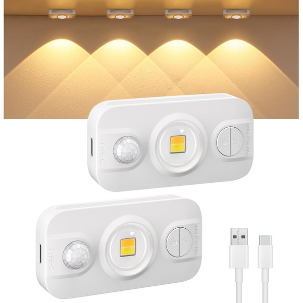 Auting Mini Under-Unit Light Kitchen, Pack of 2 LED Cabinet