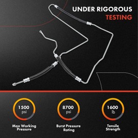 A-Premium Power Steering Hose Pressure Hose Line Assembly Compatible with Buick LaCrosse 2005 2006 2007 2008 3.6L, Allure 2005-2008 3.6L, FWD, Replace# 15787648, 15241762