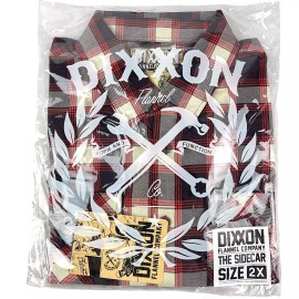 DIXXON Flannel "Sidecar" Men's 2XL XXL Plaid Button Shirt NEW