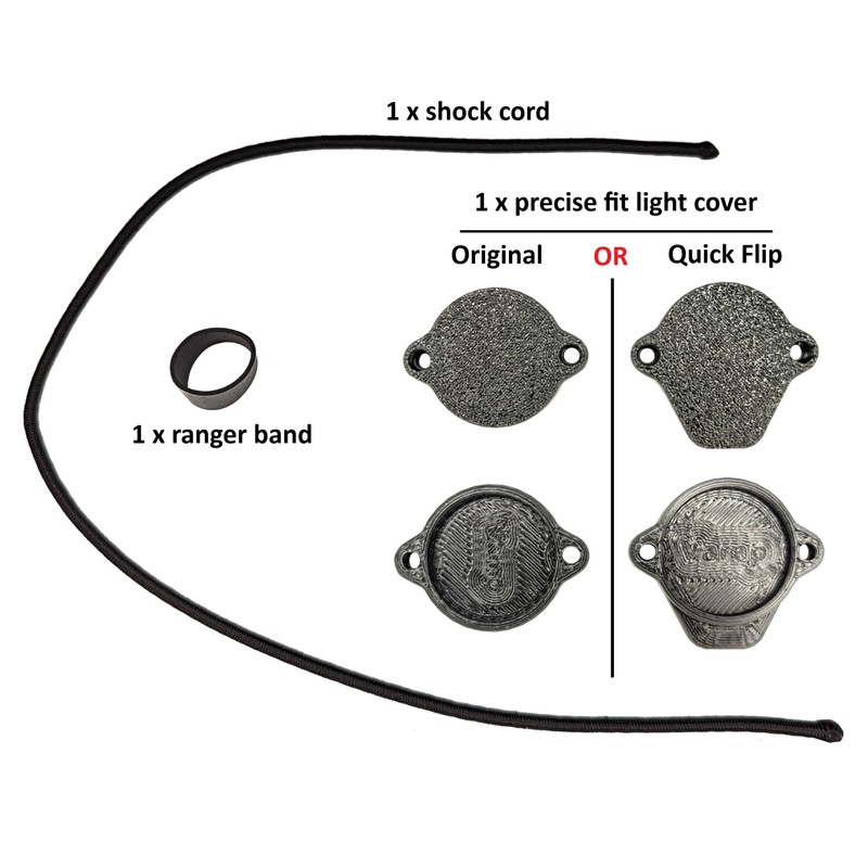 Hammy3DPrints Light Light/Lens Cover for Weapon Mounted Flashlights (Olive Green