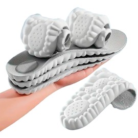 Plantilla Ortopedica Masajeadora Deportiva Almohadilla Gel Descanso Apoyo Modelo 4D | 2 Pares (39-40)