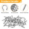 Forbabe Screw Hooks Small 304 Stainless Steel Pack of 20