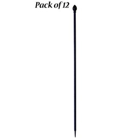 BestNest Bulk Buy of 12 Panacea 87102 Garden Fence Posts, Black, 37.5" H Each