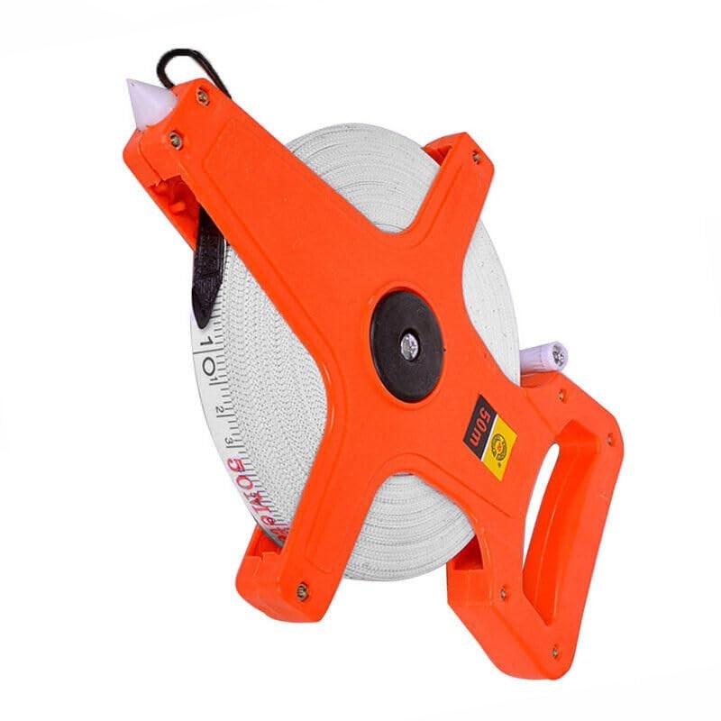 Tape Measure 30M 50M 100M Fiberglass Open Reel Measuring Metric