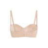 Hunkemöller Padded Strapless Push-Up Bra with Underwire Smooth, Rugby Tan,