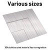 304 Stainless Steel Sheet, 28 Gauge 0.02" Thickness x 4"