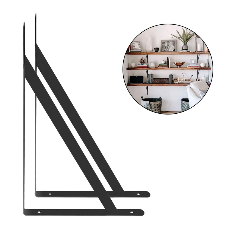 10 Pack Heavy Duty Shelf Brackets - 10 X 6