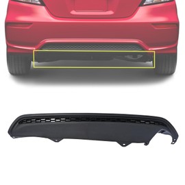 Faldón inferior para parachoques trasero 04716TR3A90 Compatible con Honda Civic 2013 2014 2015, panel de cubierta de guardabarros inferior trasero PP texturizado negro, moldura de deflector