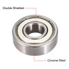 sourcing map Deep Groove Ball Bearings Double Shielded Chrome Bearing