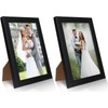 PECULA 2 Pack 4x6 Frames, Black Wall & Tabletop Display,