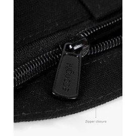 Ecoright Aesthetic Canvas Tote Bags for Women, Reusable Tote Bag with Zip, Ideal for Grocery, Shopping, Travel, School