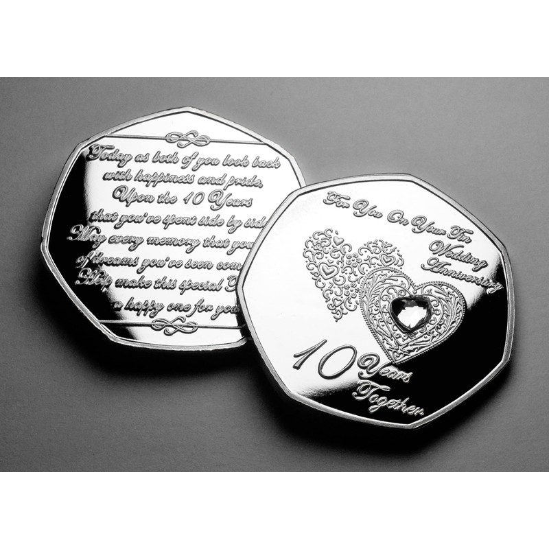 The Commemorative Coin Company On Your 10th Tin Wedding Anniversary