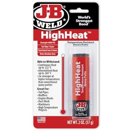 J-B Weld 8297 HighHeat 500 Degree Epoxy Putty-2 Pack