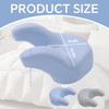 ROYALAY Back Sleeping Training Pillow, Memory Foam Beauty Pillow with