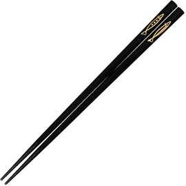 Sunlife H-06158 Chopsticks, Dishwasher Safe, Adult, Long, 9.1 inches (23 cm), Goldfish, Natural Wood, Black, Made in Japan