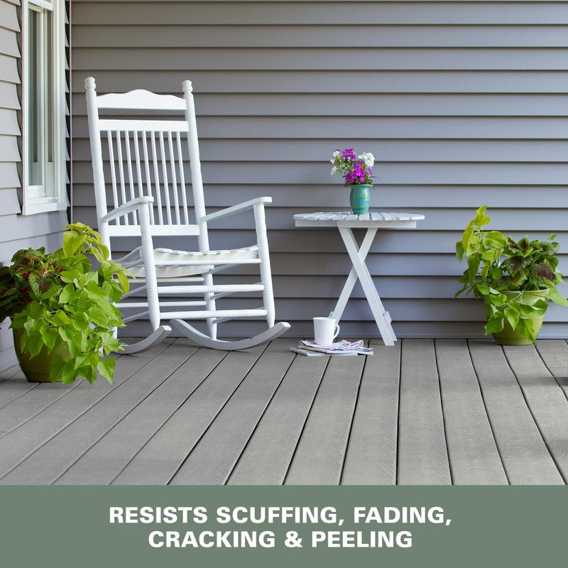 KILZ Low-Lustre Enamel Porch & Patio Latex Floor Paint, Interior/Exterior,